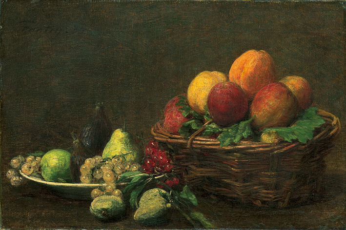  方丹·拉图尔 Fantin-Latour Stilleven met fruit